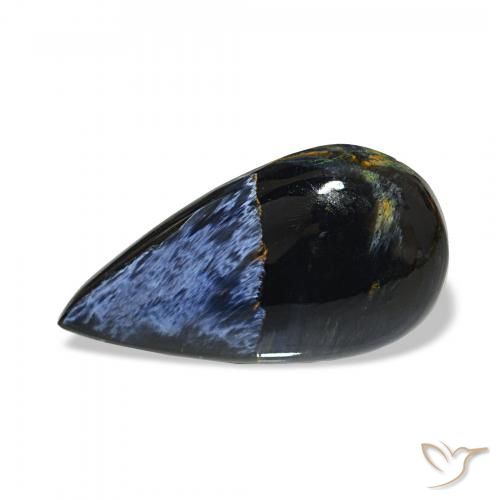 10.10ct Mehrfarbig Pietersite, Birnenform, Lichtundurchlässig