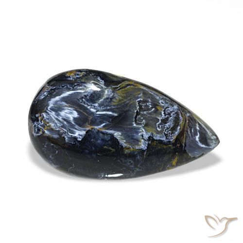 10.32ct Mehrfarbig Pietersite, Birnenform, Lichtundurchlässig