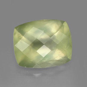 5,45 ctw natürlicher grüner Prehnit, Transparent, Transparent / Lichtdurchlässig