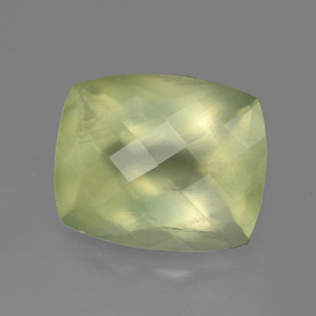 5,45 ctw natürlicher grüner Prehnit, Transparent, Transparent / Lichtdurchlässig