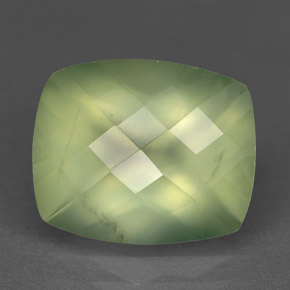 5,33 ctw natürlicher grüner Prehnit, Transparent, Transparent / Lichtdurchlässig