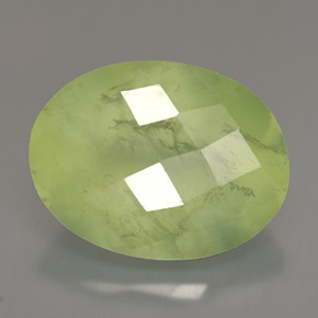 10,47 ctw natürlicher grüner Prehnit, Transparent, Transparent / Lichtdurchlässig