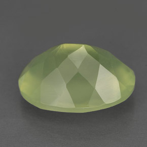 9,74 ctw natürlicher grüner Prehnit, Transparent, Transparent / Lichtdurchlässig