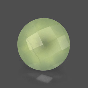 1,94 ctw natürlicher grüner Prehnit, Transparent, Transparent / Lichtdurchlässig