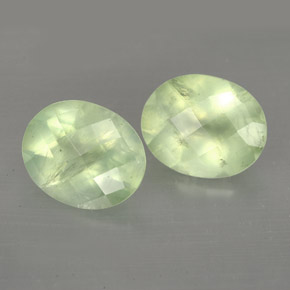 ct natürliche grüner Prehnit-Edelsteine, Transparent, Transparent / Lichtdurchlässig