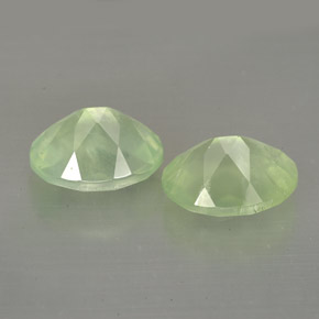  ct natürliche grüner Prehnit-Edelsteine, Transparent, Transparent / Lichtdurchlässig