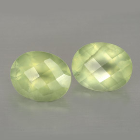 ct natürliche grüner Prehnit-Edelsteine, Transparent, Transparent / Lichtdurchlässig