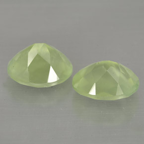  ct natürliche grüner Prehnit-Edelsteine, Transparent, Transparent / Lichtdurchlässig