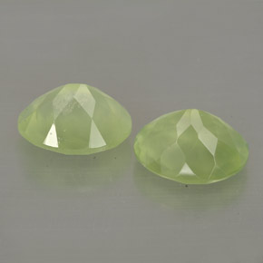  ct natürliche grüner Prehnit-Edelsteine, Transparent, Transparent / Lichtdurchlässig