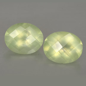  ct natürliche grüner Prehnit-Edelsteine, Transparent, Transparent / Lichtdurchlässig