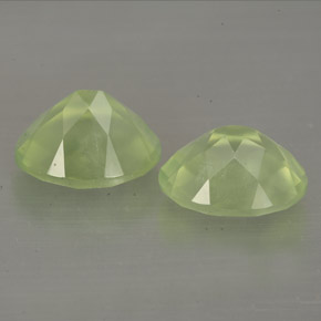  ct natürliche grüner Prehnit-Edelsteine, Transparent, Transparent / Lichtdurchlässig