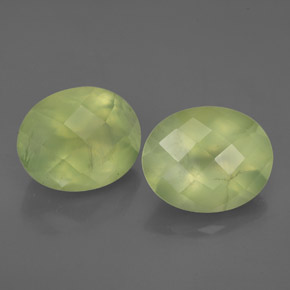  ct natürliche grüner Prehnit-Edelsteine, Transparent, Transparent / Lichtdurchlässig