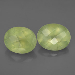  ct natürliche grüner Prehnit-Edelsteine, Transparent, Transparent / Lichtdurchlässig