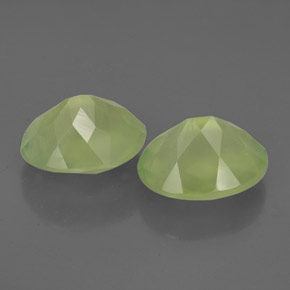  ct natürliche grüner Prehnit-Edelsteine, Transparent, Transparent / Lichtdurchlässig