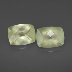  ct natürliche grüner Prehnit-Edelsteine, Transparent, Transparent / Lichtdurchlässig
