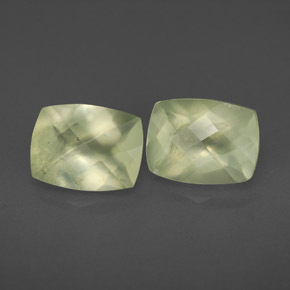  ct natürliche grüner Prehnit-Edelsteine, Transparent, Transparent / Lichtdurchlässig