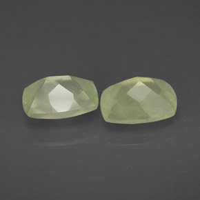  ct natürliche grüner Prehnit-Edelsteine, Transparent, Transparent / Lichtdurchlässig