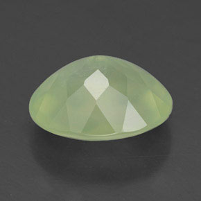 4,48 ctw natürlicher grüner Prehnit, Transparent, Transparent / Lichtdurchlässig