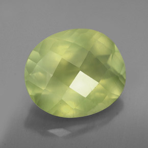 4,18 ctw natürlicher grüner Prehnit, Transparent, Transparent / Lichtdurchlässig