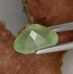 4,81 ctw natürlicher grüner Prehnit, Oval Schliff, Lichtdurchlässig