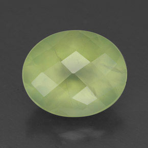 4,45 ctw natürlicher grüner Prehnit, Transparent, Transparent / Lichtdurchlässig
