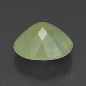 4,45 ctw natürlicher grüner Prehnit, Transparent, Transparent / Lichtdurchlässig