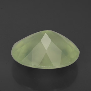 4,09 ctw natürlicher grüner Prehnit, Transparent, Transparent / Lichtdurchlässig