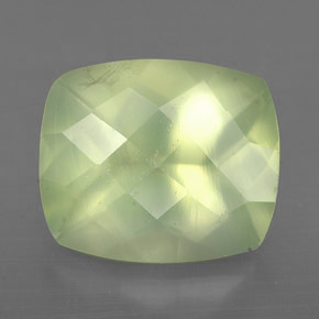 5,66 ctw natürlicher grüner Prehnit, Transparent, Transparent / Lichtdurchlässig