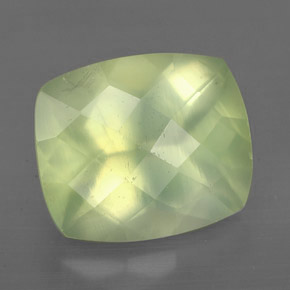 5,66 ctw natürlicher grüner Prehnit, Transparent, Transparent / Lichtdurchlässig