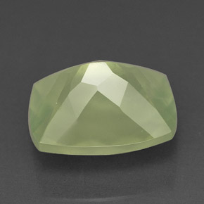 5,34 ctw natürlicher grüner Prehnit, Transparent, Transparent / Lichtdurchlässig