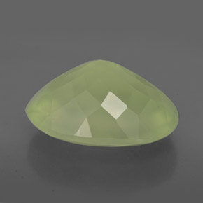 9,56 ctw natürlicher grüner Prehnit, Transparent, Transparent / Lichtdurchlässig