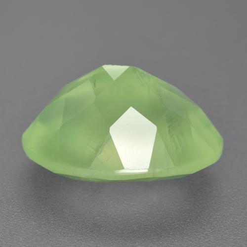 10,27 ctw natürlicher grüner Prehnit, Oval Schliff, Lichtdurchlässig