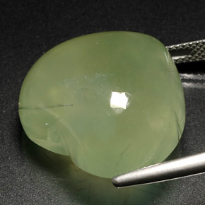 40,95 ctw natürlicher grüner Prehnit, Transparent, Transparent / Lichtdurchlässig
