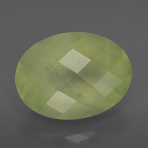 9,33 ctw natürlicher grüner Prehnit, Transparent, Transparent / Lichtdurchlässig