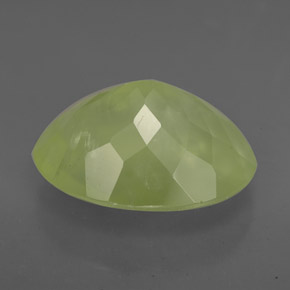 9,33 ctw natürlicher grüner Prehnit, Transparent, Transparent / Lichtdurchlässig
