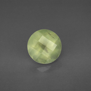 1,99 ctw natürlicher grüner Prehnit, Transparent, Transparent / Lichtdurchlässig