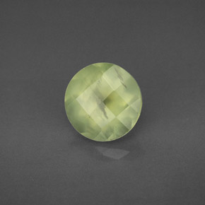 1,99 ctw natürlicher grüner Prehnit, Transparent, Transparent / Lichtdurchlässig