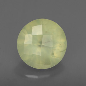 1,96 ctw natürlicher grüner Prehnit, Transparent, Transparent / Lichtdurchlässig