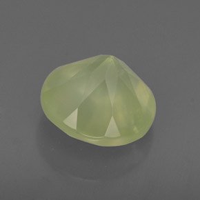 1,96 ctw natürlicher grüner Prehnit, Transparent, Transparent / Lichtdurchlässig