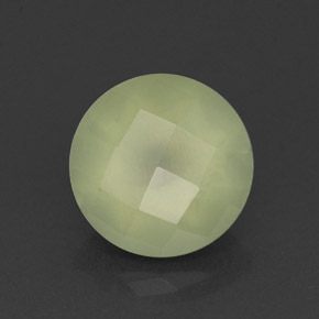 2,15 ctw natürlicher grüner Prehnit, Transparent, Transparent / Lichtdurchlässig