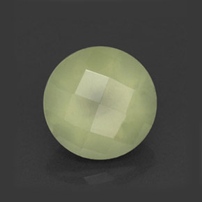 2,15 ctw natürlicher grüner Prehnit, Transparent, Transparent / Lichtdurchlässig