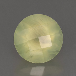 1,94 ctw natürlicher grüner Prehnit, Transparent, Transparent / Lichtdurchlässig