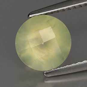 1,94 ctw natürlicher grüner Prehnit, Transparent, Transparent / Lichtdurchlässig