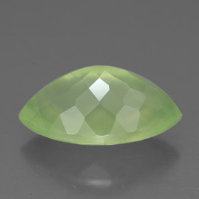 5,65 ctw natürlicher grüner Prehnit, Transparent, Transparent / Lichtdurchlässig