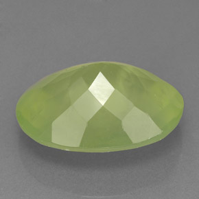 8,52 ctw natürlicher grüner Prehnit, Transparent, Transparent / Lichtdurchlässig