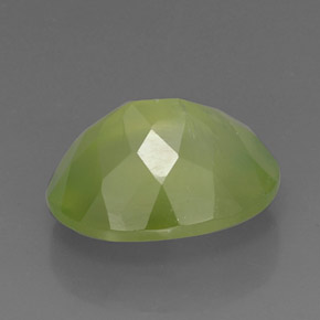 10,75 ctw natürlicher grüner Prehnit, Transparent, Transparent / Lichtdurchlässig