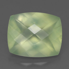 5,65 ctw natürlicher grüner Prehnit, Transparent, Transparent / Lichtdurchlässig