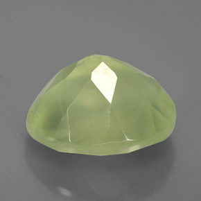 5,21 ctw natürlicher grüner Prehnit, Transparent, Transparent / Lichtdurchlässig
