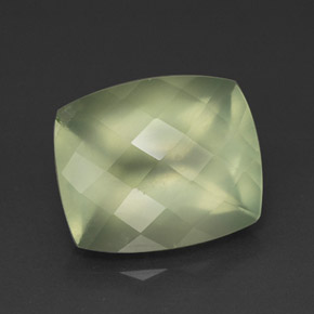 5,58 ctw natürlicher grüner Prehnit, Transparent, Transparent / Lichtdurchlässig
