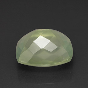 5,58 ctw natürlicher grüner Prehnit, Transparent, Transparent / Lichtdurchlässig